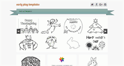 Desktop Screenshot of earlyplaytemplates.com